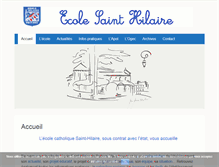 Tablet Screenshot of ecole-saint-hilaire.fr